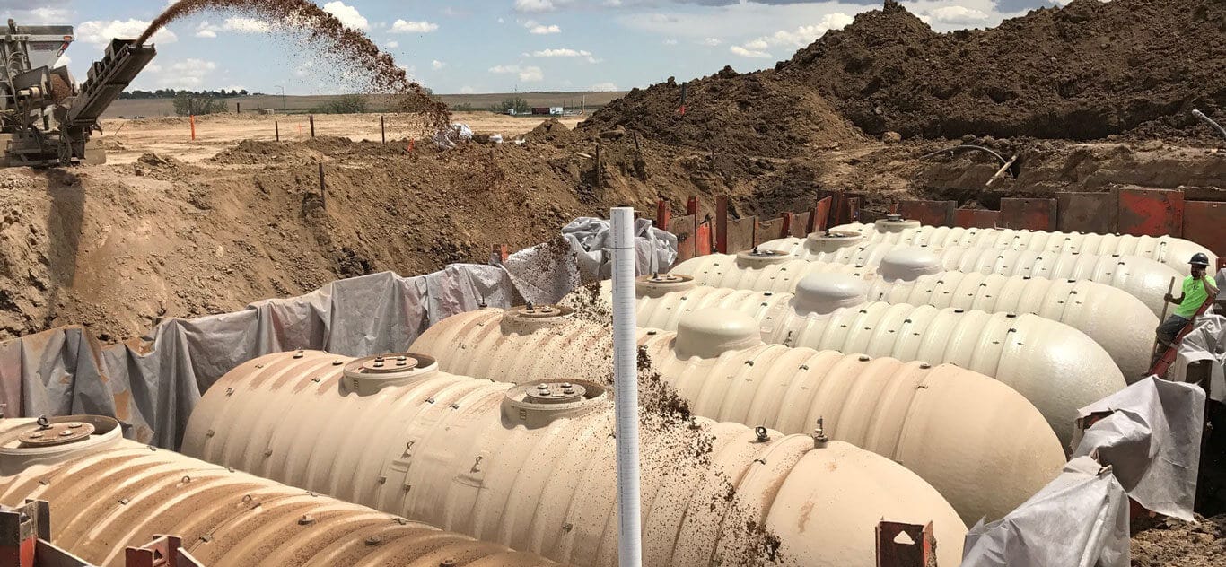 Underground tank backfill in Northern Colorado
